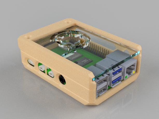 Fusion 360 - Modélisation d'un boîtier personnalisé pour Raspberry Pi project image